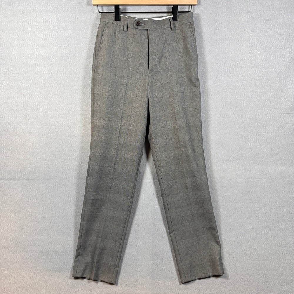 Lauren Ralph Lauren Gray Glen Plaid Dress Pants Straight Leg Size 12R 26W